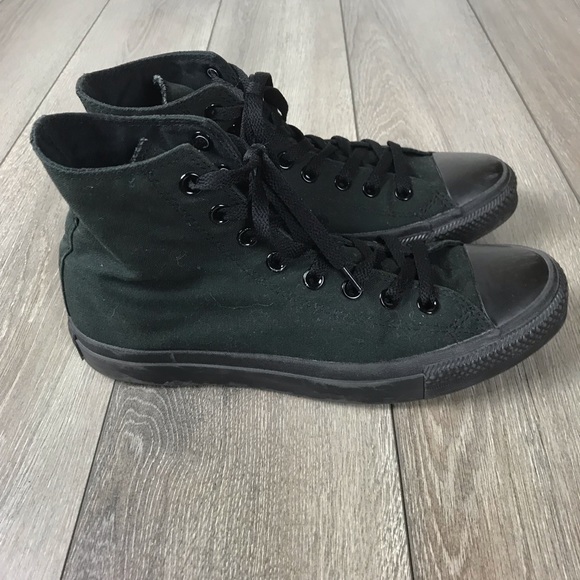 converse mono black hi